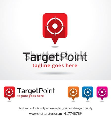 Target Point Logo Template Design Vector