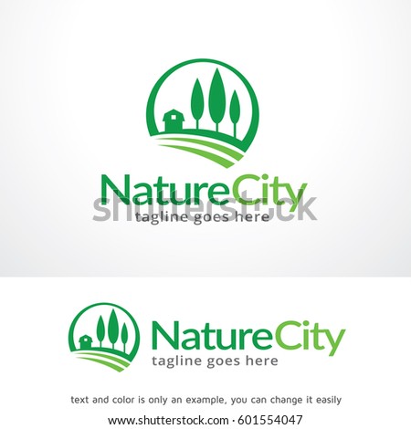 Nature City Logo Template Design Vector