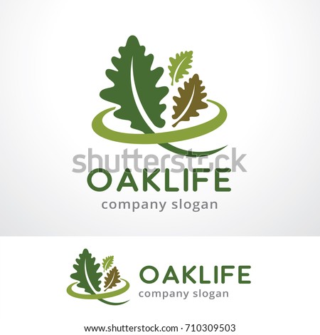 Oak Life Logo Template Design Vector, Emblem, Design Concept, Creative Symbol, Icon