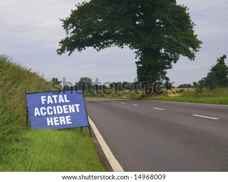 Fatal accident scene.