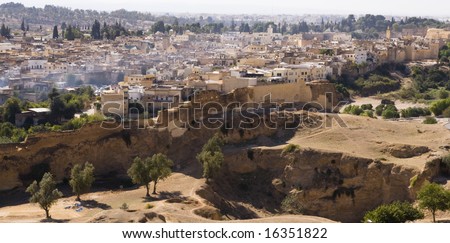 Cityscape of Fes in North Africa