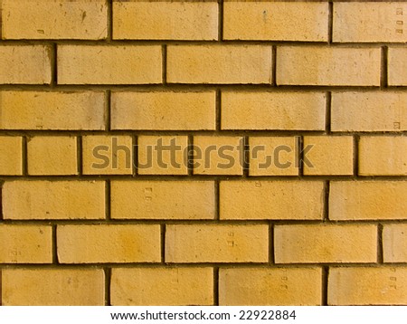 Laying of a wall from a brick