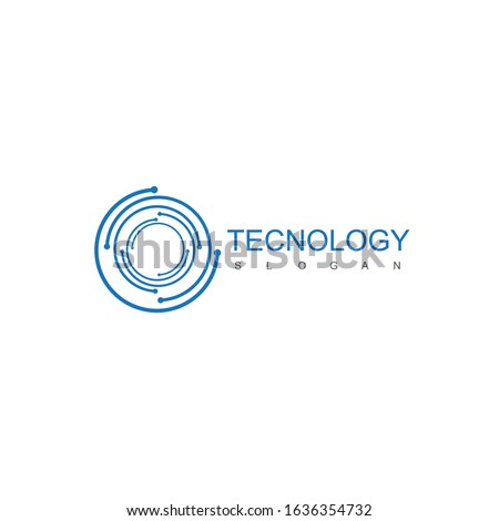 Tecnology Logo Design Inspiration SYMBOL Foto stock © 