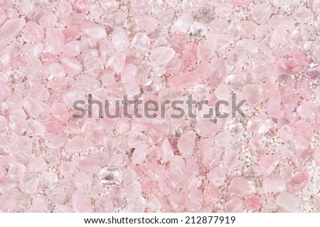 the background stone set rose quartz