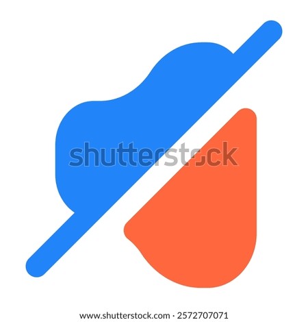 volume slash icon vector illustration style