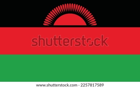 Vector file of Malawi flag