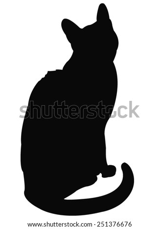 Cat Silhouette clip art Free Vector / 4Vector