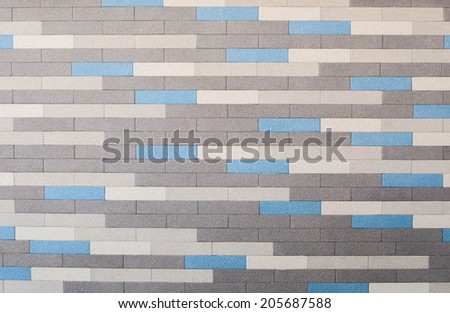 Plastic brick texture. This is the plastic brick which is made the wall. It\'s the modern design for building.