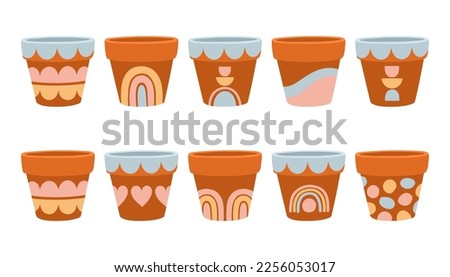 Similar – Image, Stock Photo Spring flowers in pot on table