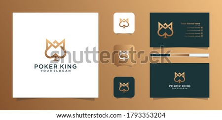 crowns and aces of spades for poker and business card inspiration