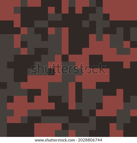 Digital Dark Red Orange The Fury Skin Camo Pattern Snake Gear Camouflage Metal Solid 3 8bit Pixel Art
