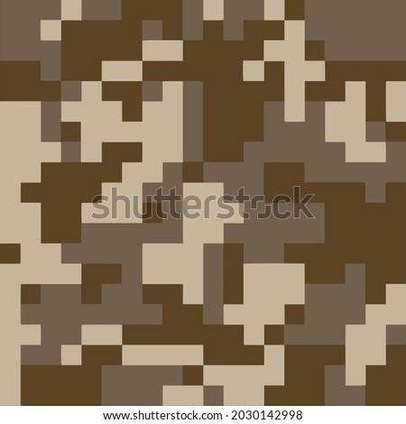 Digital Desert Tiger Environment Brown Skin Camo Pattern Snake Gear Camouflage Metal Solid 3 8bit Pixel Art
