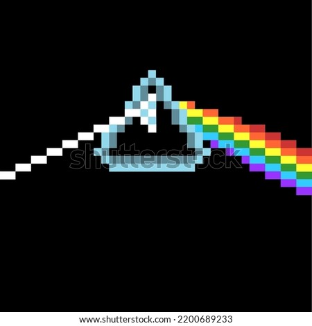 Synthesized Electronic Music Chiptune 8-bit Music Psychedelic Rock Pink Floyd Dark Side of  the Moon Pixel Art