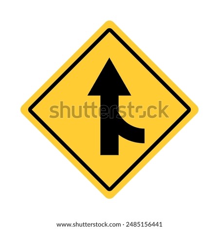 Yellow Black Box Rectangle Merging Traffic Signal Side Pavement Ends Deer Bicycle Crossing RR Railroad Crossing Loose Gravel Dip Low Place Ahead Road Sign Traffic Warning Regulatory Sign Signage Vecto