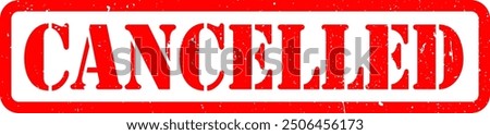 Red Blue Terminated Disgrace Cancelled Cancel Culture Rubber Stamp Grunge Texture Sign Signage Label Badge Sticker Vector EPS PNG Transparent No Background Clip Art Vector EPS PNG 