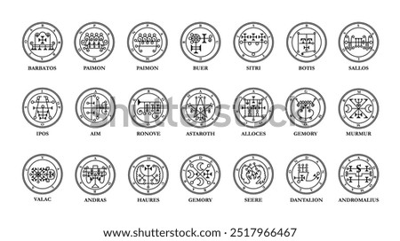 Seere Sear Seir King of the East Dictionnaire Infernal Ars Goetia Demon Hell Logo Icon Sign Symbol Emblem Badge Transparent No Background Vector EPS PNG Clip Art