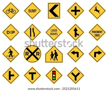 Sharp School Zone One Way Do Not No Pedestrian T Crossing Pass Set Turn on Red Keep Left Right Speed Limit 50 No Parking Sign Road Traffic Regulatory Signage Vector EPS PNG Transparent No Background C