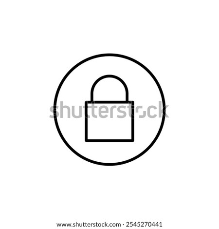 Lock Locked Unlock Unlocked Safety Secure Protected Protection Simple Minimalist Icon Logo Vector EPS PNG Transparent No Background Clip Art 