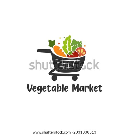 modern logo design for vegetables market