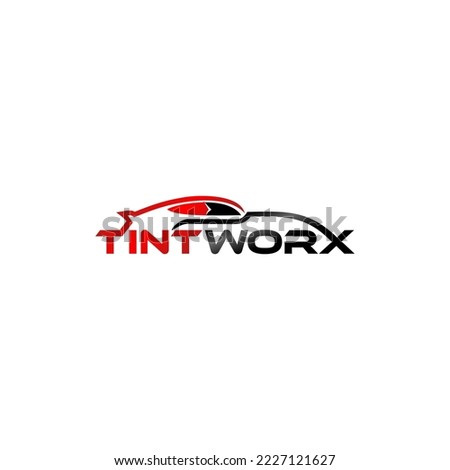 modern logo design for tint window car