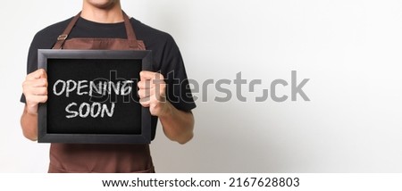 Similar – Image, Stock Photo Crop Asian waitress serving burger in cafe