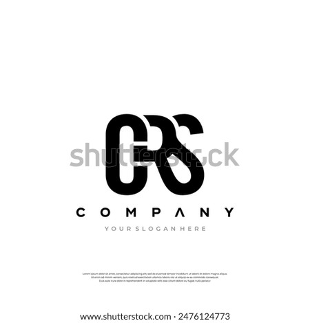 CRS logo. C R S design. White CRS letter. CRS, C R S letter logo design. Initial letter CRS linked circle uppercase monogram logo. Premium Design