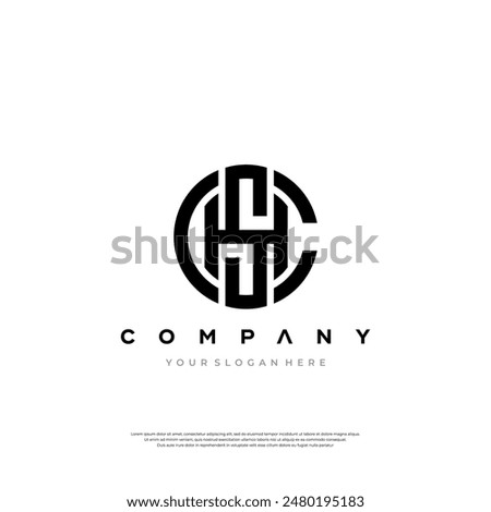 Initial letters CHS logo designs Bundle Premium Design