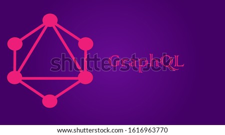 graphql sign symbol vector illustration