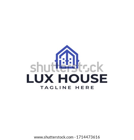 Modern Professional Logo Design, initial of letter ALT with luxury house or elegant home