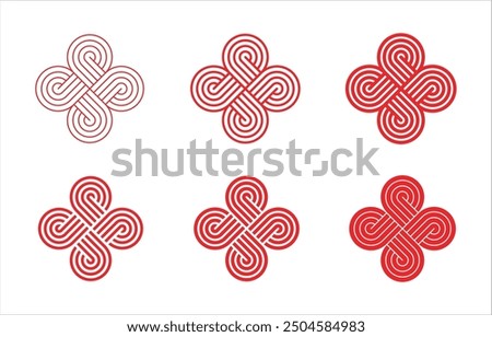 Red Chinese Knot, In traditional Chinese culture, it symbolizes unity, happiness, and peace