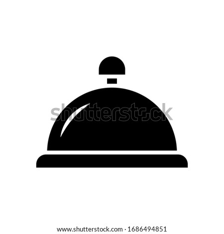 Bell, Alert, Service hotel icon vector isolated