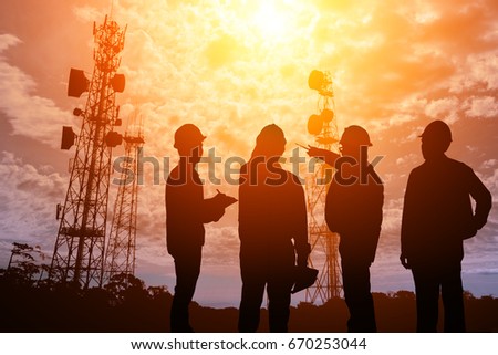 Similar – Image, Stock Photo Antenna and transmission system on mountain plateau