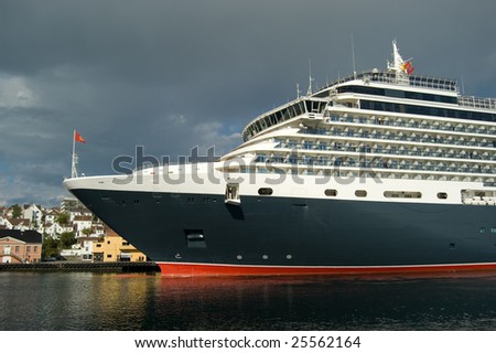 Cruise ship on port