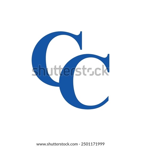 logo design vector initial letter cc