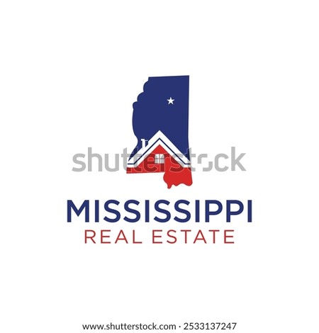 mississippi state real estate group vector design logo