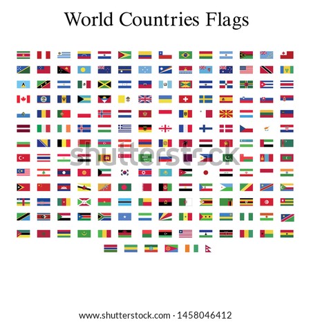 world flags illustrator vector file