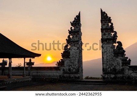 Similar – Image, Stock Photo Gate to heaven Landscape