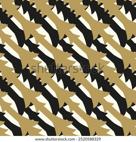 Vector geometric pattern of random zigzag shapes. Rough sharp texture. Abstract monochrome background, abstract texture