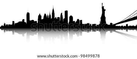 Vector of the New York skyline