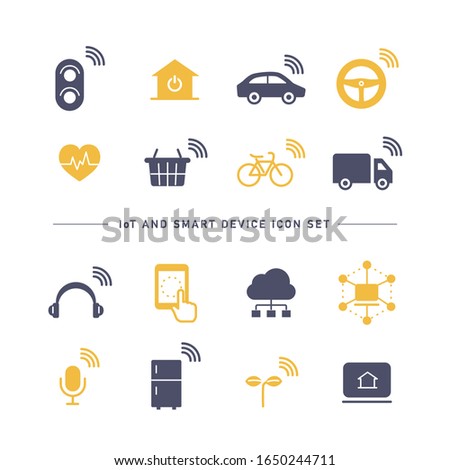 IoT AND SMART DEVICE ICON SET