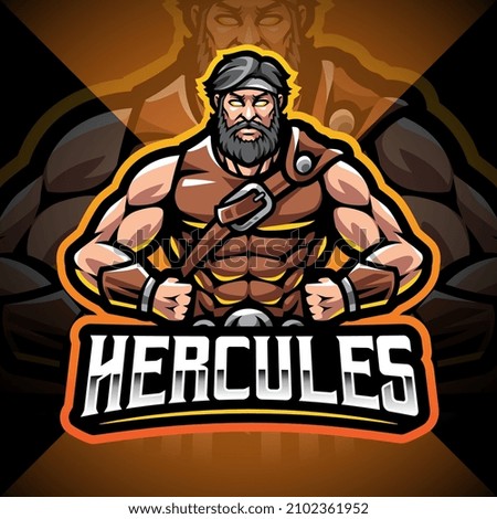 Hercules esport mascot logo design