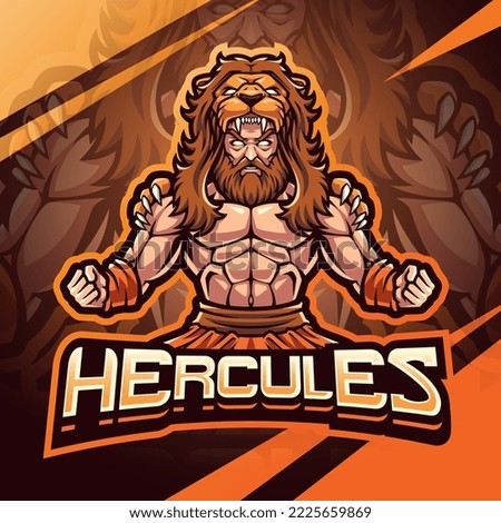 Illustration of Heracles mascot esport logo design