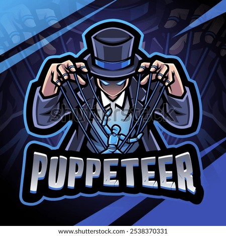 Puppeteer esport mascot logo design