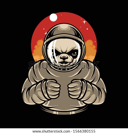 
panda astronaut illustration designs suitable for t-shirt, logo and merchandise designs. Available in eps 10 format