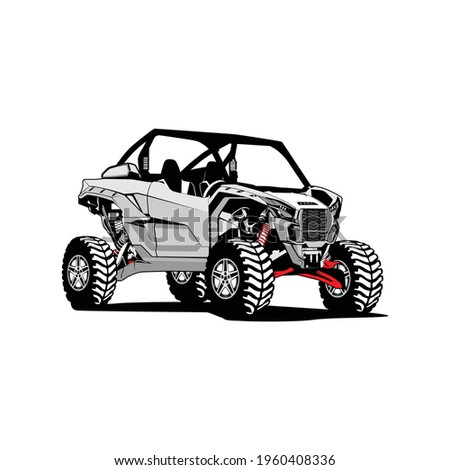 Utv custom race illustration vector