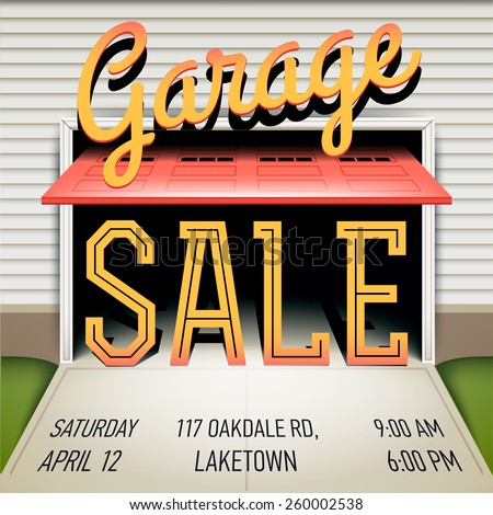 sample yard sale flyer