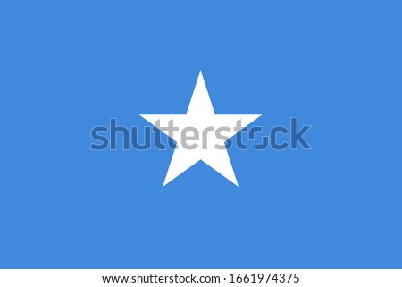 Official national Somalia flag vector