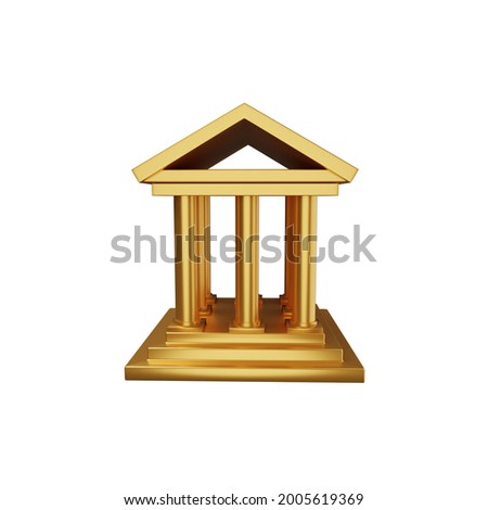 3d rendering curt illustration. 3D curt icon. Isolated 3d curt illustration on white background Imagine de stoc © 