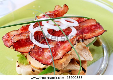 Turkey and bacon sandwich