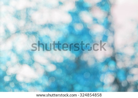 Defocus of Nature Light in White,Blue,Gray Colors. Bokeh Natural Background